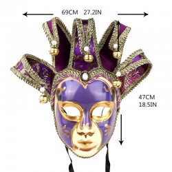 Plaques & SignsVintage Jolly Joker - Venetian máscara de cara completa para masquerade & halloween
