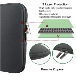 AccesoriosNeoprene funda protectora para 11"-12"-13"-14"-15"-15.6" Macbook Pro Air