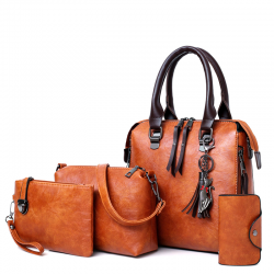 ConjuntosBolsa de cuero de lujo set incl purse 4 piezas