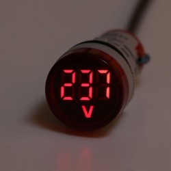 Instrumentos60-500V AC 22mm LED pantalla digital - indicador del medidor de tensión del medidor de medidor de medidor