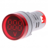 Instrumentos60-500V AC 22mm LED pantalla digital - indicador del medidor de tensión del medidor de medidor de medidor