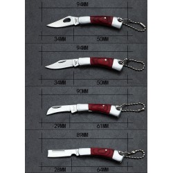 Herramientas de supervivenciaMini cuchillo de bolsillo plegable con llavero