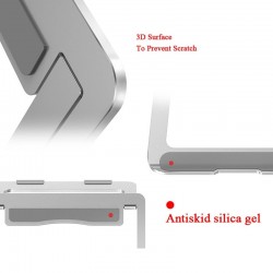 Accesoriosplegable - soporte de aluminio ajustable para portátil & tableta