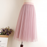 VestidosModa midi falda plegada
