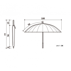 Windproof glassfiber strong umbrellaOutdoor & Camping