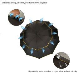 Outdoor & CampingGran paraguas resistente al viento 130 cm