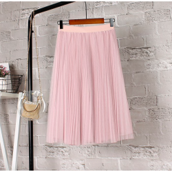 VestidosModa midi falda plegada