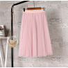 VestidosModa midi falda plegada