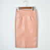 Elegant leather midi skirtDresses