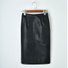 Elegant leather midi skirtDresses