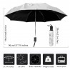 Fully automatic umbrella with 3D floral print - UV protectionOutdoor & Camping