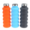 Herramientas de supervivenciabotella de agua de silicona plegable 500 ml