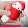 AuricularesFunda para auriculares de silicona suave para Apple AirPods con gancho