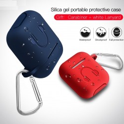 AuricularesFunda para auriculares de silicona suave para Apple AirPods con gancho