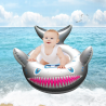 Cartoon shark - inflatable baby swimming ring - seat with handleSwimming