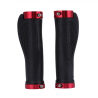 Anti-skid rubber - handlebar grips - for MTB bike - lock-on ends - 2 piecesBicycle