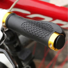BicicletaCaucho antideslizante - empuñaduras de manillar - para bicicleta MTB - extremos de cierre - 2 piezas