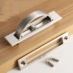 Hidden furniture handle with screws - stainless steelFurniture