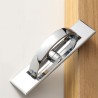 Hidden furniture handle with screws - stainless steelFurniture