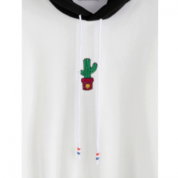 Hoodies & JerséisRebobinado con impresión de cactus