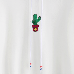 Hoodies & JerséisRebobinado con impresión de cactus