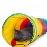 JuguetesTunel colorido para mascotas - tubo plegable