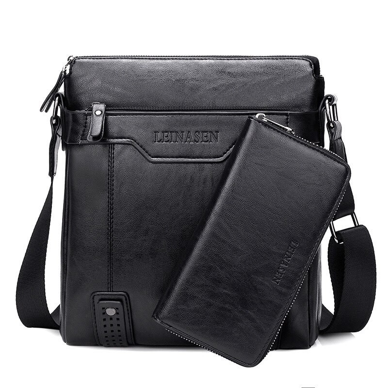 Fashionable leather crossbody & shoulder bag with wallet*Bags
