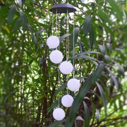 Tiras de LEDLámpara de viento solar LED chimes luz - bolas colgantes - lámpara