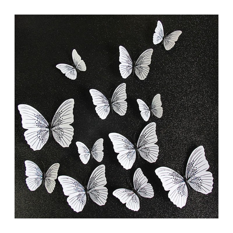 3D butterfly - wall sticker with magnet 12 piecesWall stickers 3D butterfly - wall sticker with magnet 12 piecesWall stickers
