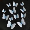 Pegatinas de paredmariposa 3D - pegatina de pared con imán 12 piezas
