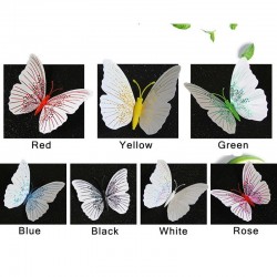 3D butterfly - wall sticker with magnet 12 piecesWall stickers