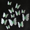 Pegatinas de paredmariposa 3D - pegatina de pared con imán 12 piezas
