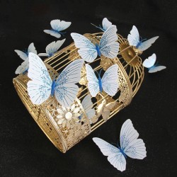 Pegatinas de paredmariposa 3D - pegatina de pared con imán 12 piezas