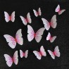 Pegatinas de paredmariposa 3D - pegatina de pared con imán 12 piezas