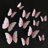 Pegatinas de paredmariposa 3D - pegatina de pared con imán 12 piezas