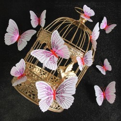 Pegatinas de paredmariposa 3D - pegatina de pared con imán 12 piezas