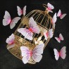 Pegatinas de paredmariposa 3D - pegatina de pared con imán 12 piezas