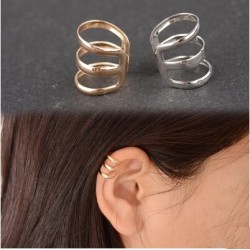 AretesOro " plateado clip de oreja - 1 pieza