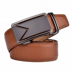 Genuine leather belt with automatic buckleBelts