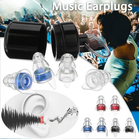 Anti-noise earplugs - reusable - with box - hearing protection - party plugsHearing aid