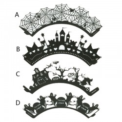Halloween cupcakes & muffins covers - paper wrappers 12 piecesBakeware