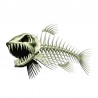 Pegatinas3D pescado esqueleto - coche & motocicleta pegatina 13 * 85cm