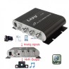 AmplificadorAmplificador de coche - Hi-Fi 2.1 estéreo - super bajo - opción subwoofer - AUX en