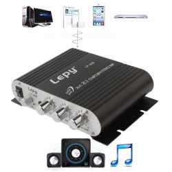 AmplificadorAmplificador de coche - Hi-Fi 2.1 estéreo - super bajo - opción subwoofer - AUX en