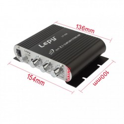 AmplificadorAmplificador de coche - Hi-Fi 2.1 estéreo - super bajo - opción subwoofer - AUX en