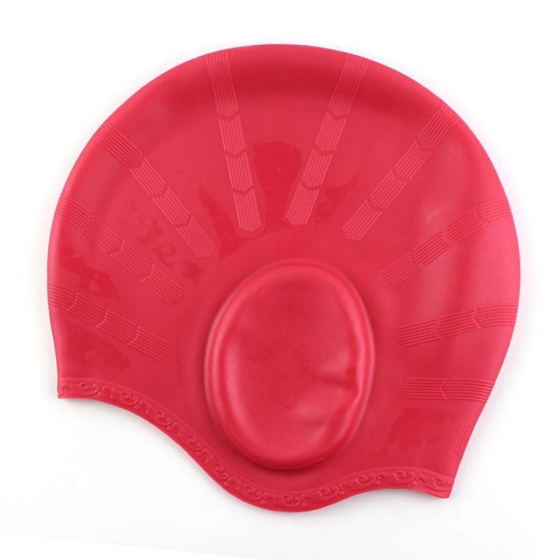 NataciónCapa de natación de silicona - pelo largo y protección de oídos