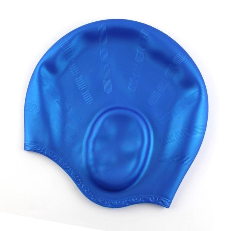 NataciónCapa de natación de silicona - pelo largo y protección de oídos