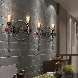 ApliquesRueda de hierro - lámpara de pared retro