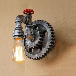 ApliquesTubo de hierro vintage - lámpara de pared