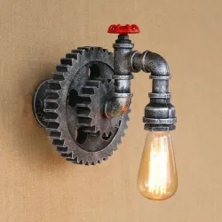 ApliquesTubo de hierro vintage - lámpara de pared